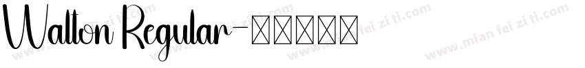 Walton Regular字体转换